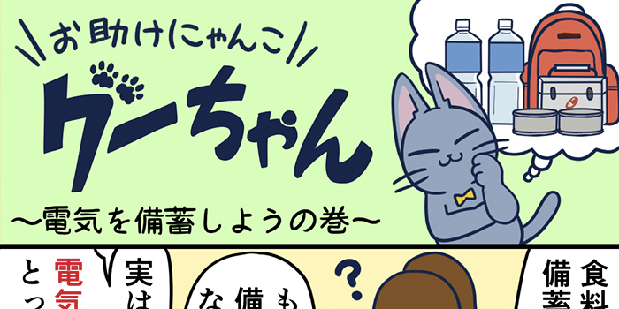 お助けにゃんこグーちゃんvol.11～電気を備蓄しようの巻～