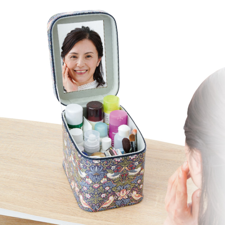 モリスワールドコレクション ミラー付コスメボックス