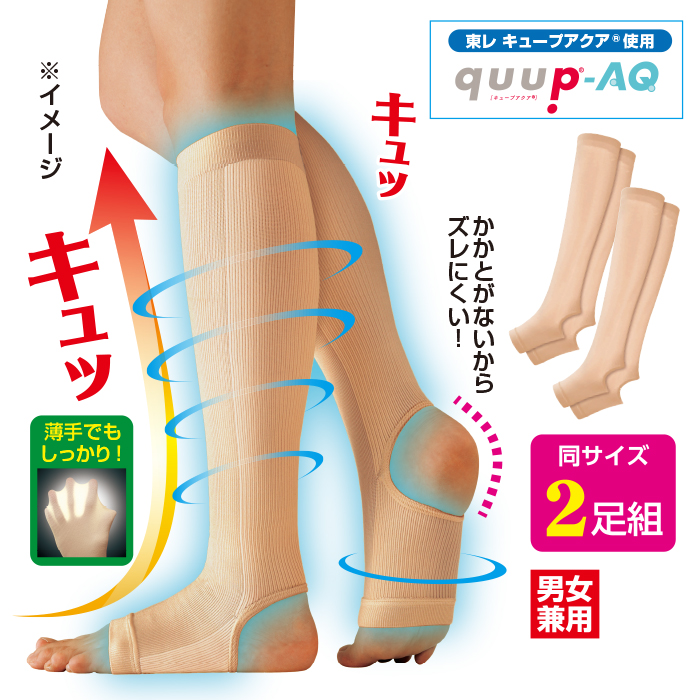 涼感キュッと一般医療用サポーター2足組(同サイズ)