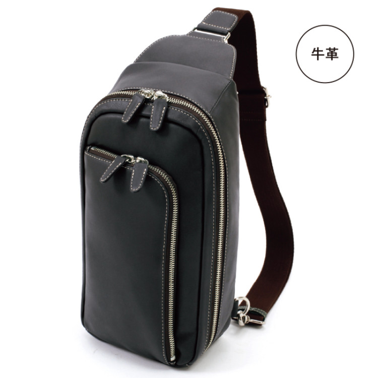 高田純次プロデュース Kitamura 牛革ボディバッグ