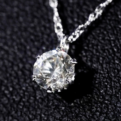 髙島屋 pt0.4ctダイヤモンドペンダント(42cm)