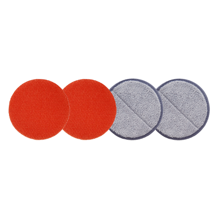 回転モップクリーナースペアモップパッド＆屋外用パッドお買い得セット