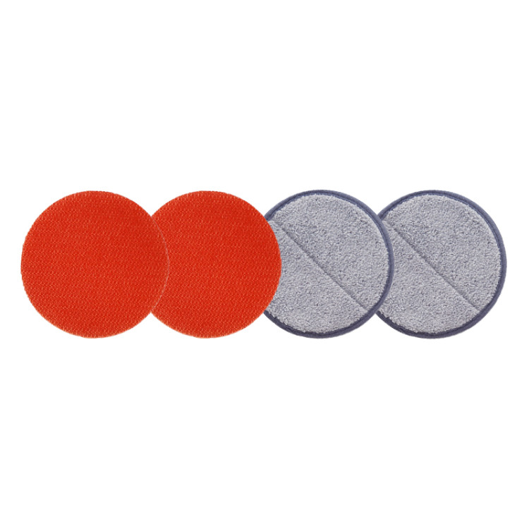 回転モップクリーナースペアモップパッド＆屋外用パッドお買い得セット