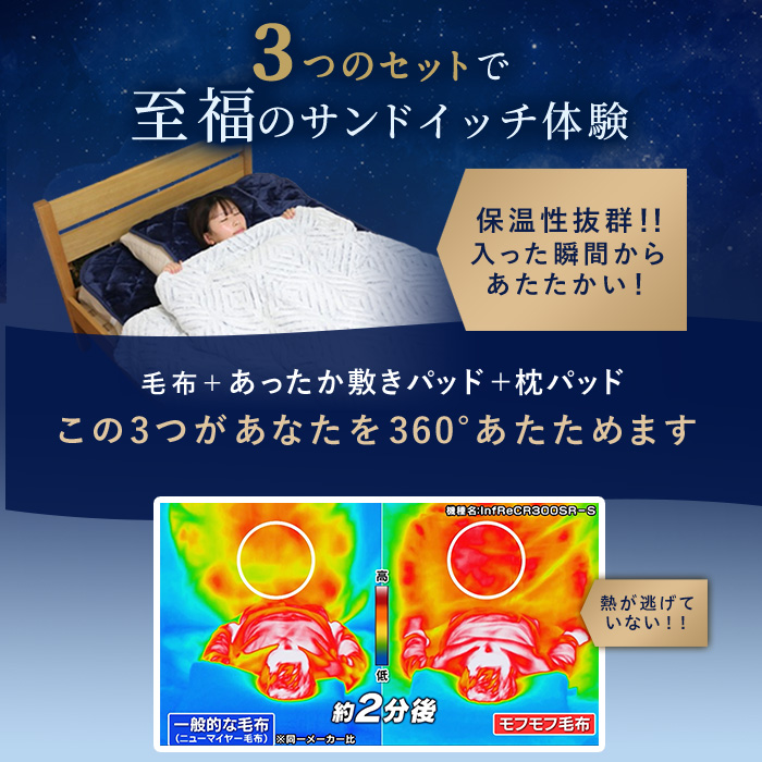 nishikawa あったかモフモフ寝具スペシャルセット シングル