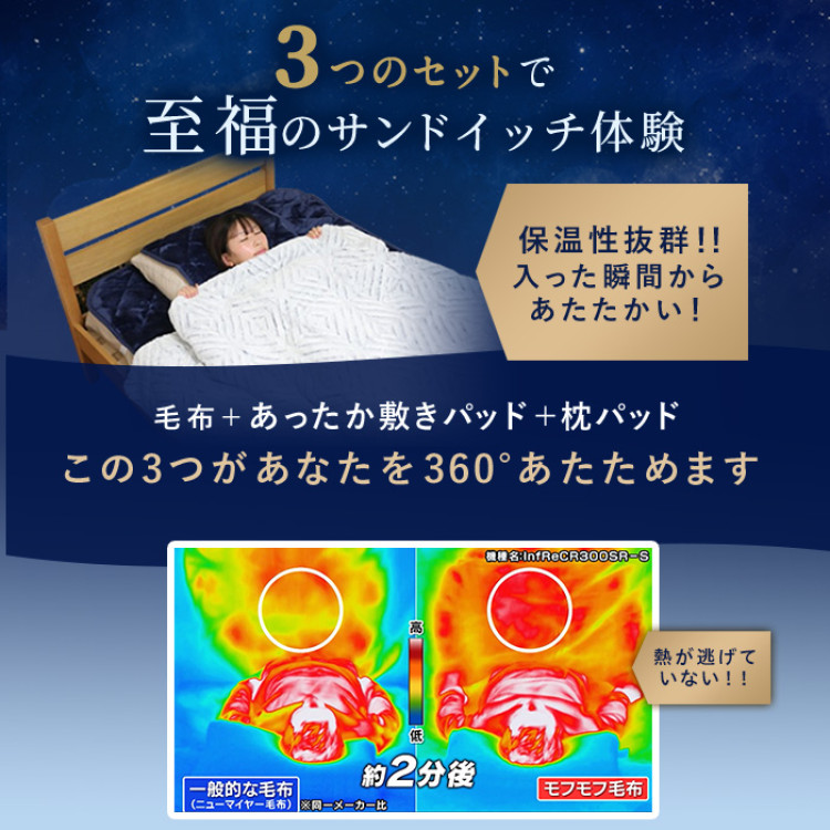 nishikawa あったかモフモフ寝具スペシャルセット シングル