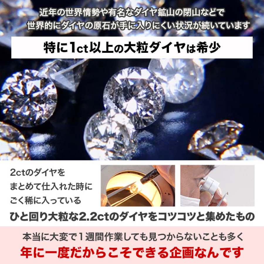 大丸松坂屋外商部 プラチナ2.2ctダイヤモンドペンダント