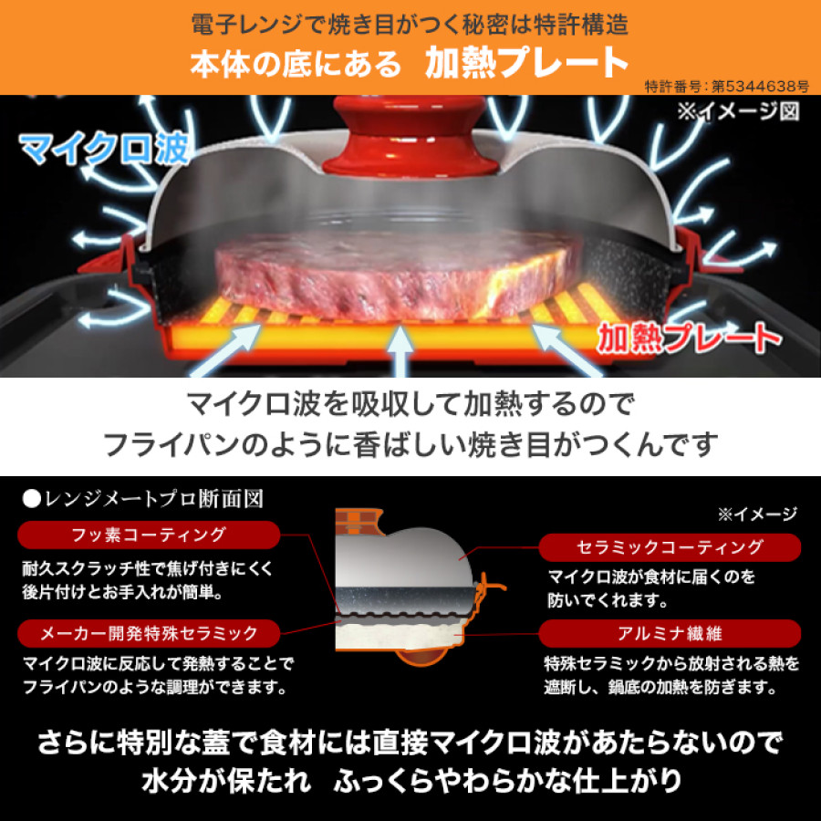 電子レンジ専用調理器 レンジメート プロ