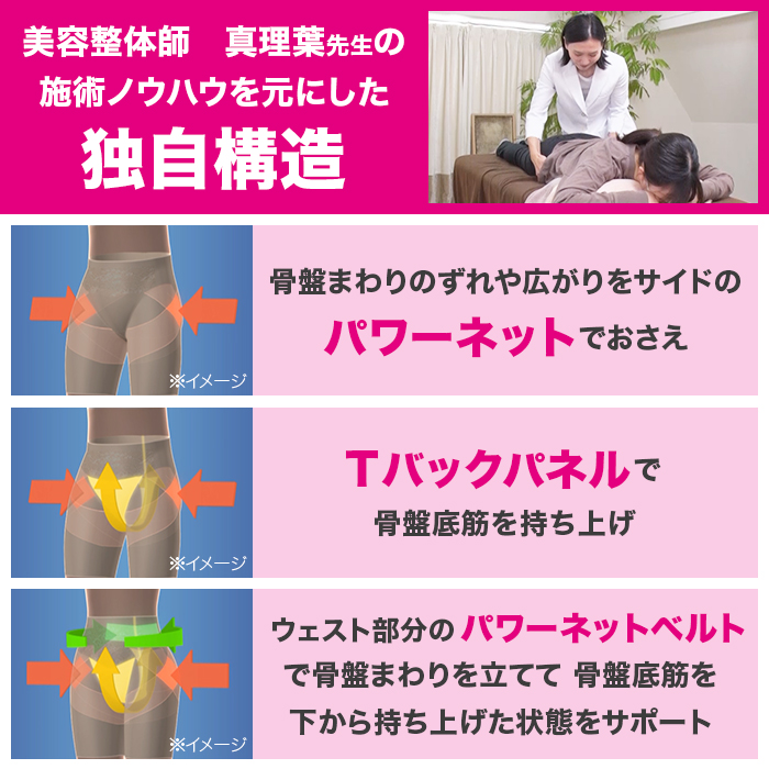 美容整体師監修!美しくラクにサポート!骨盤底筋ガードル