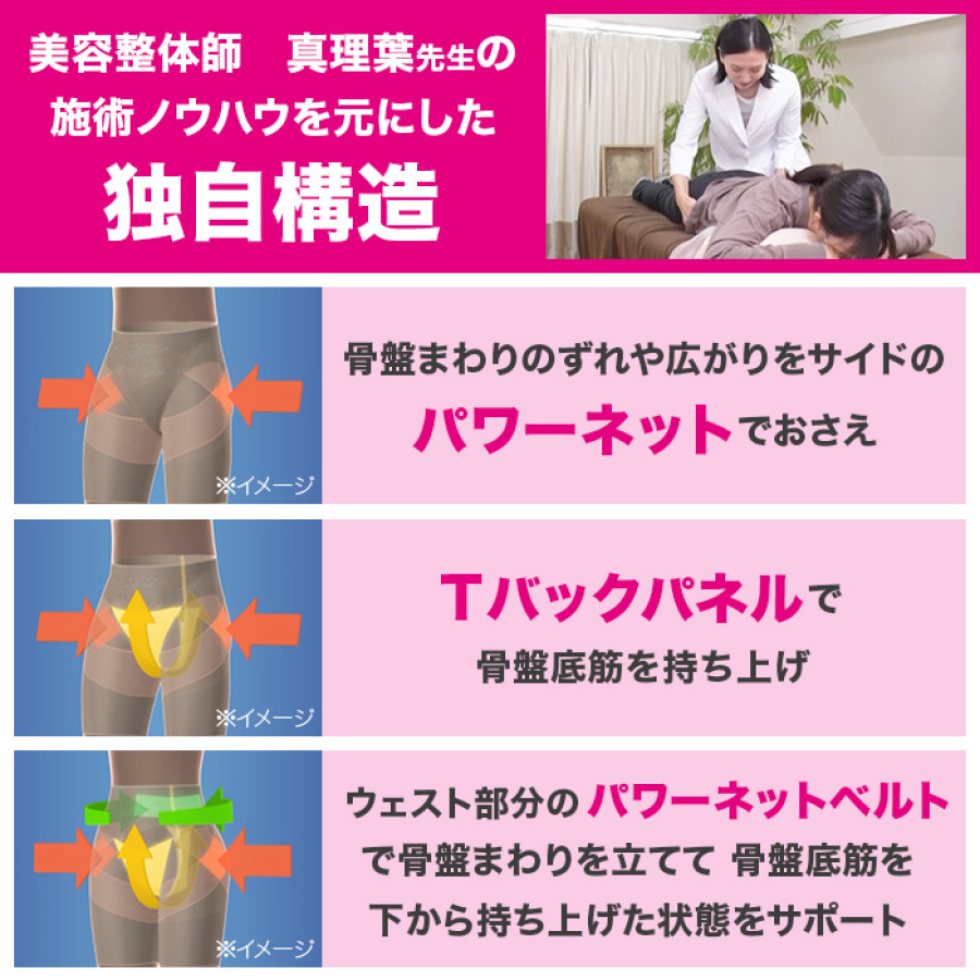 美容整体師監修!美しくラクにサポート!骨盤底筋ガードル