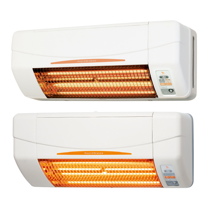 浴室換気乾燥暖房機(壁面)+涼風暖房機(脱衣室・トイレ用セット)