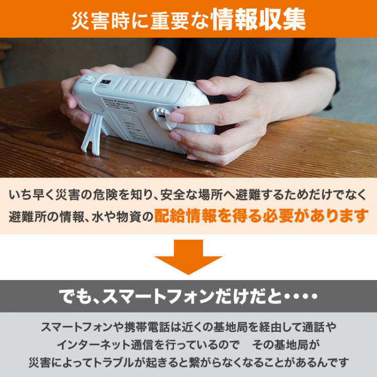 防災用ポータブルラジオ・テレビ innowa buddy