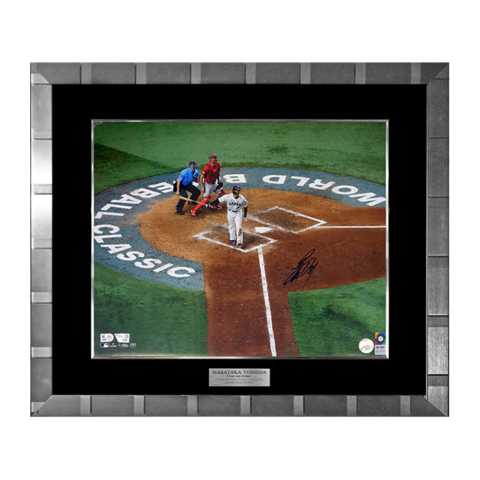 「吉田正尚」直筆サイン入り WBC日本代表公式フォト 特製フレーム
