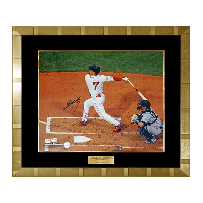 「吉田正尚」直筆サイン入り レッドソックス公式フォト 特製フレーム