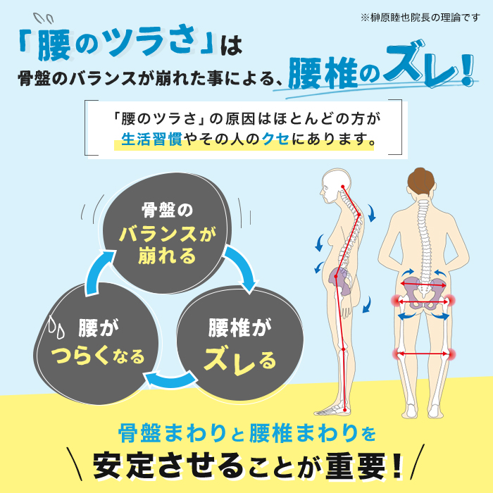 骨盤先生の楽ちん腰ベルト ダブル