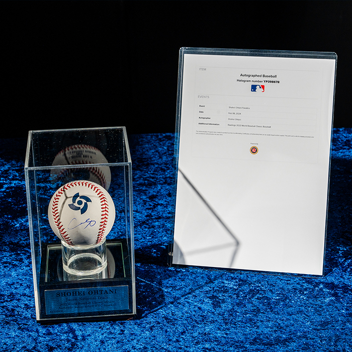 「大谷翔平」直筆サイン入り WBC公式ボール ディスプレイケース入り