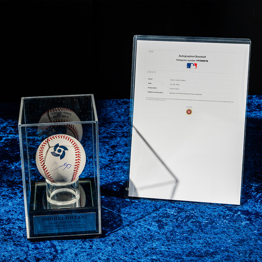 「大谷翔平」直筆サイン入り WBC公式ボール ディスプレイケース入り