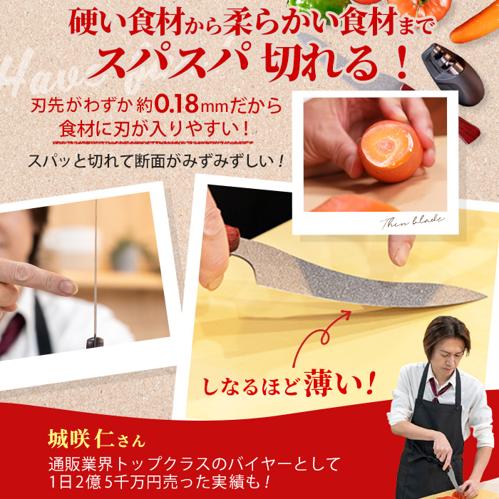 城咲仁のSコーティング包丁