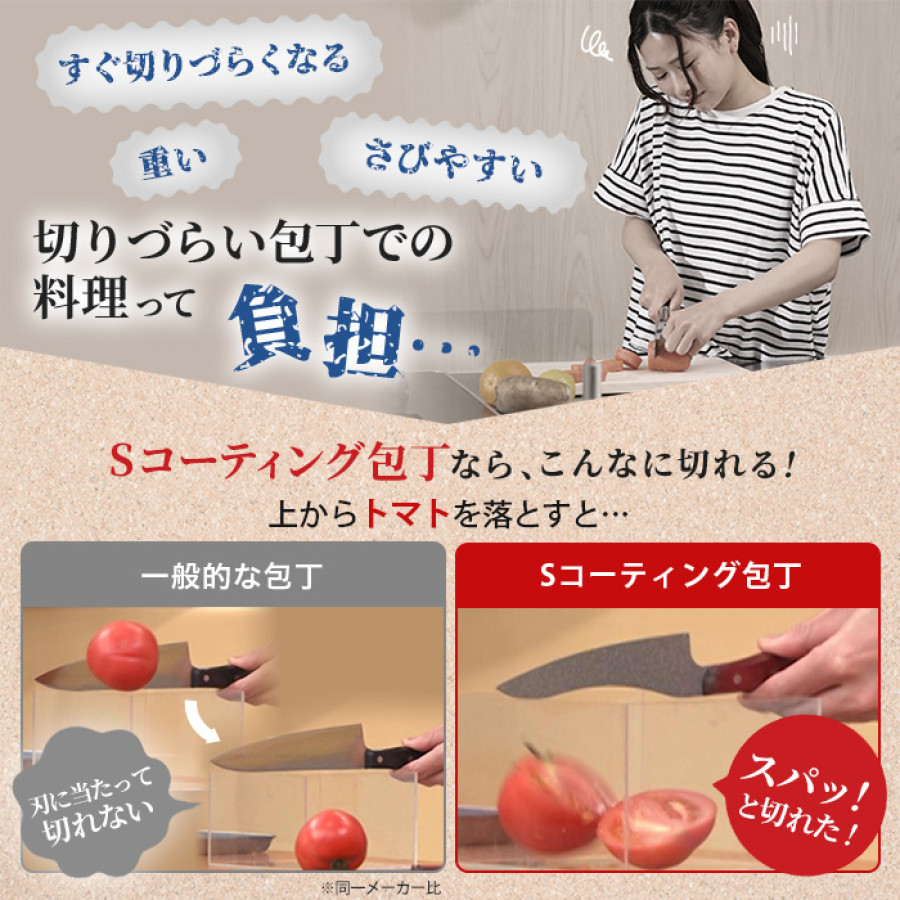 城咲仁のSコーティング包丁