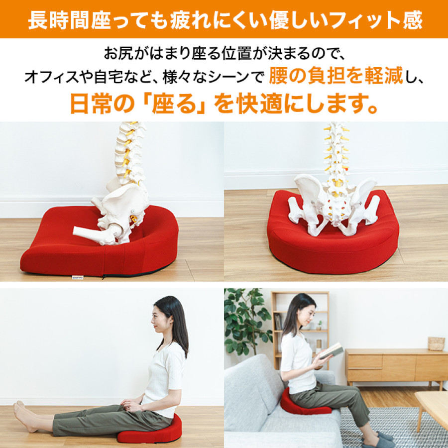 スポッとクッション&alpha; (レッド)