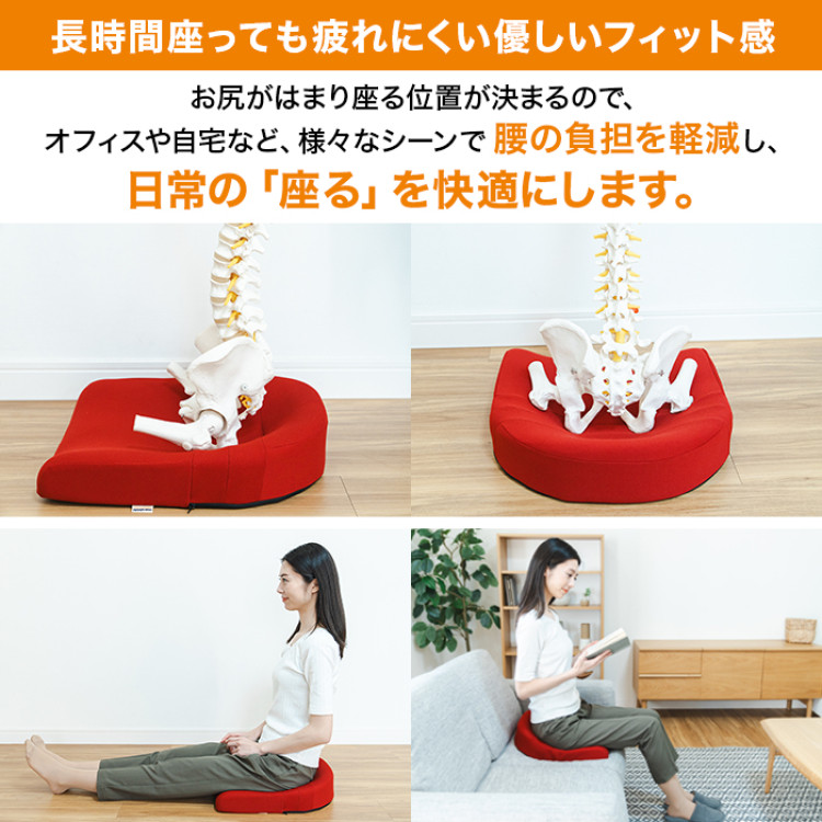 スポッとクッション&alpha; (レッド)