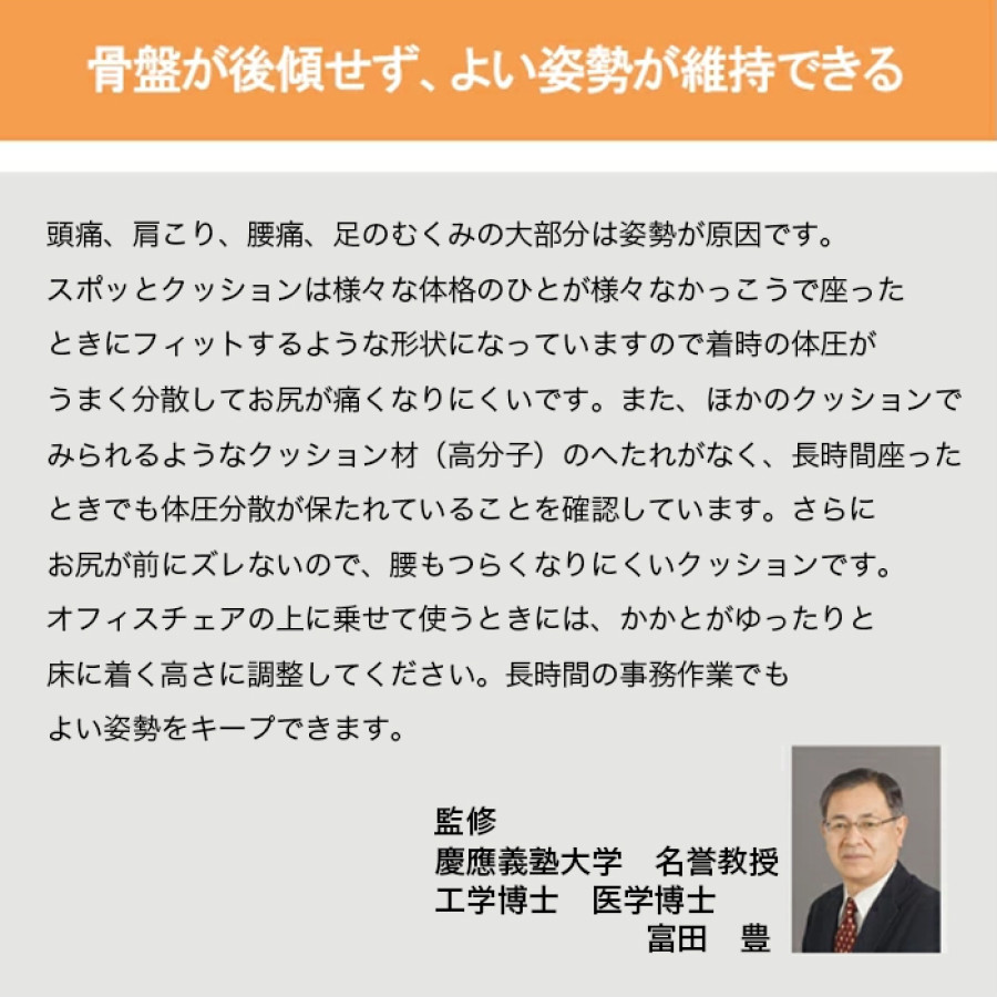 スポッとクッション&alpha; (レッド)