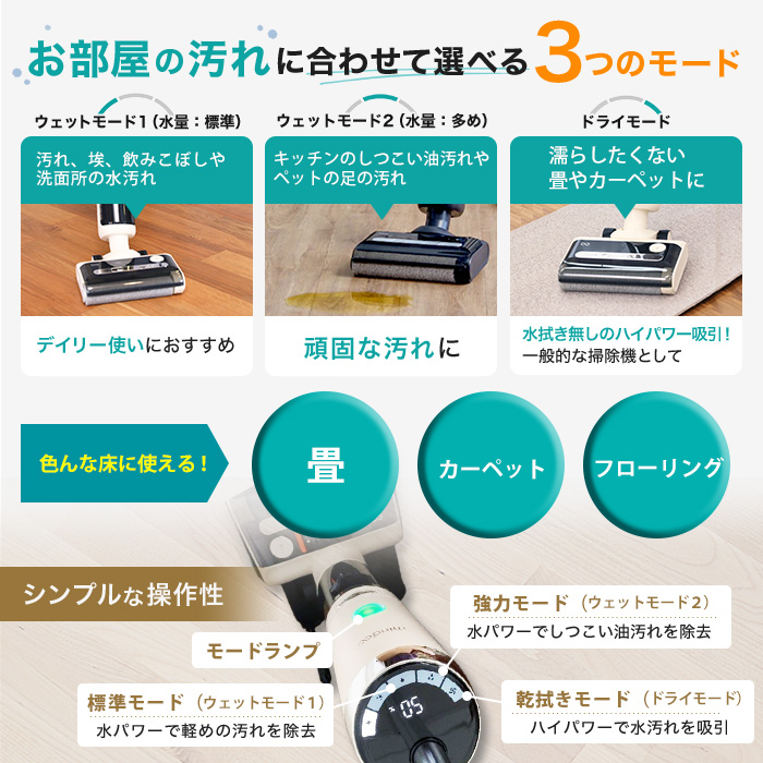 水拭き掃除機 アクアエックス