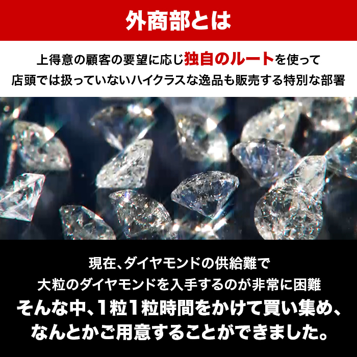 松屋銀座外商部 鑑定書付き純プラチナ1.2ctダイヤモンドペンダント