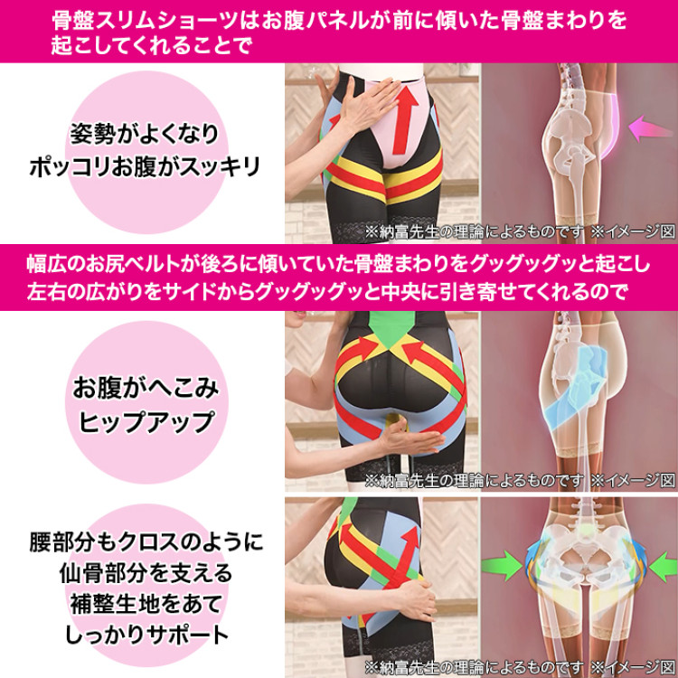 芦屋美整体シームレス骨盤スリムショーツ