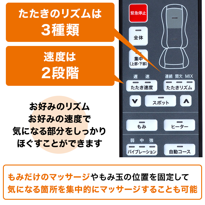 コンパクトマッサージシート たたき名人すこやか