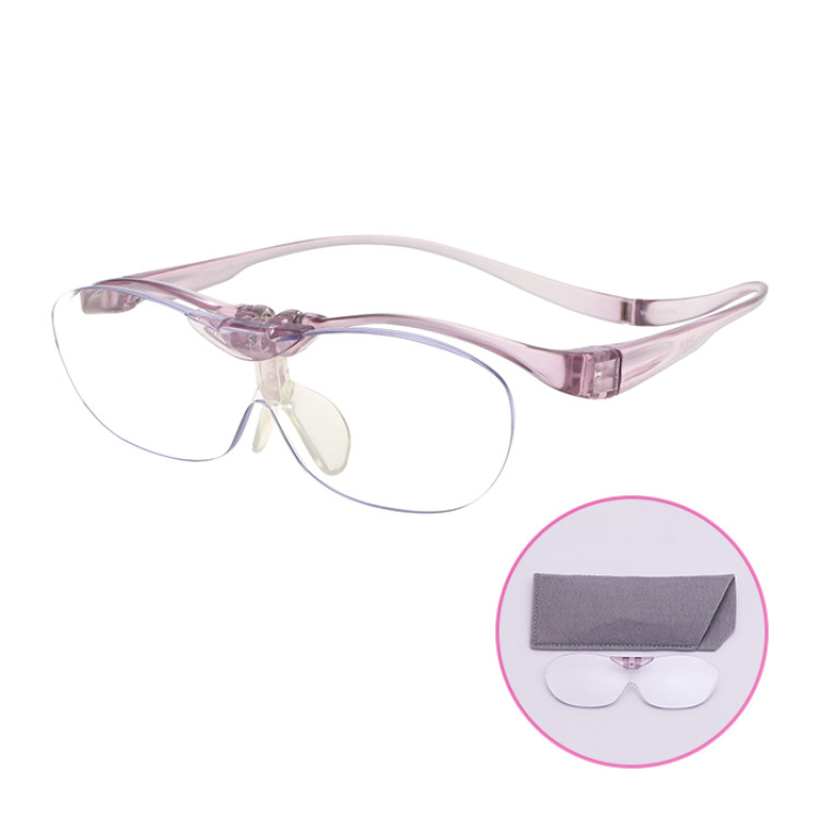 ダブルレンズ！メガネ型ルーペ スワップアイ