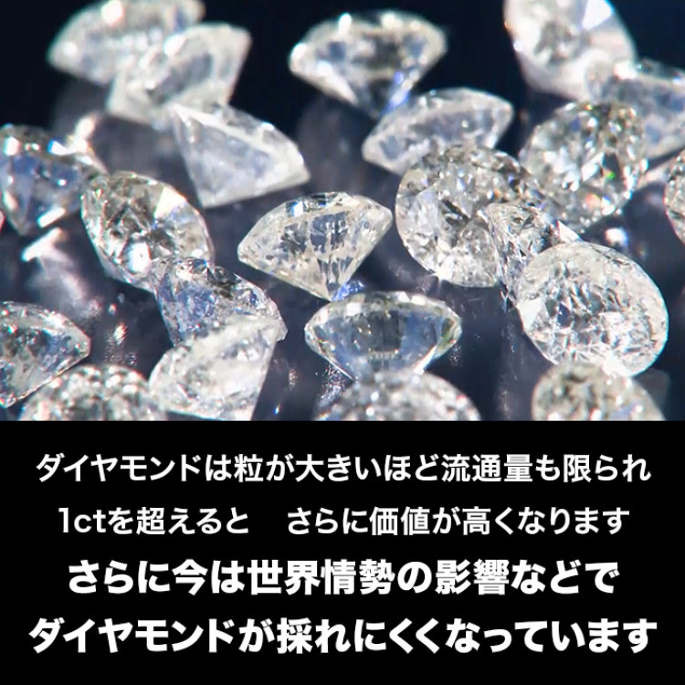 松屋銀座外商部 鑑定書付き純金1.3ctダイヤモンドペンダント