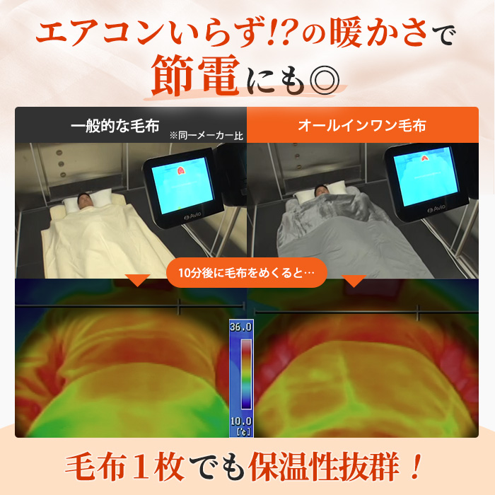 モリリン 速暖あったかオールインワン毛布＆敷きパッド プレミアム2点セット ダブル