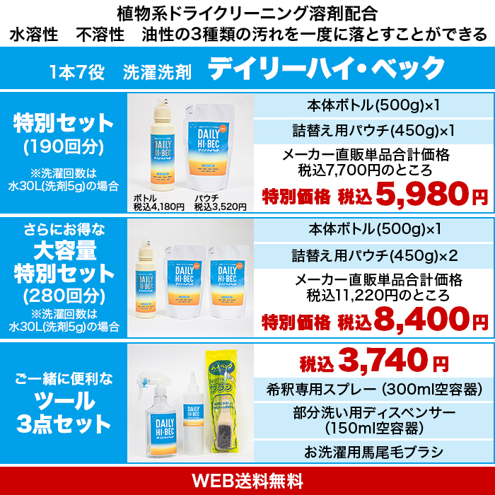 デイリー ハイ・ベック 特別セット