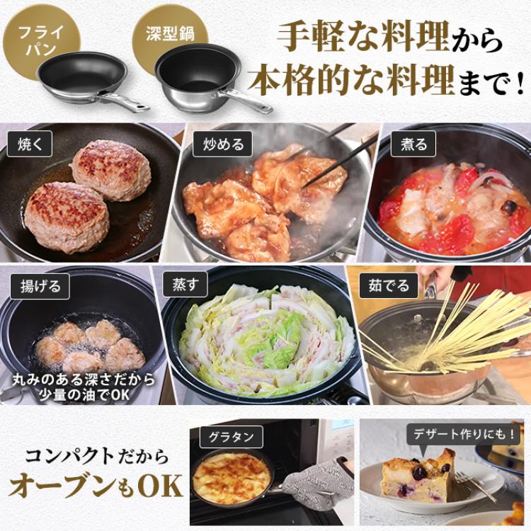 マイヤー 123パン(フライパン＆鍋＆ガラス蓋) レシピ付