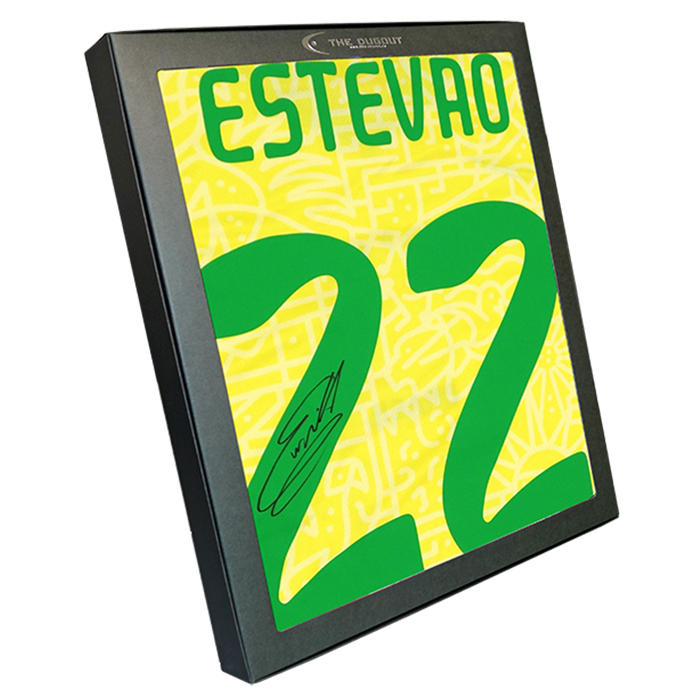 エステバン直筆サイン入りブラジル代表2024ホームユニフォーム