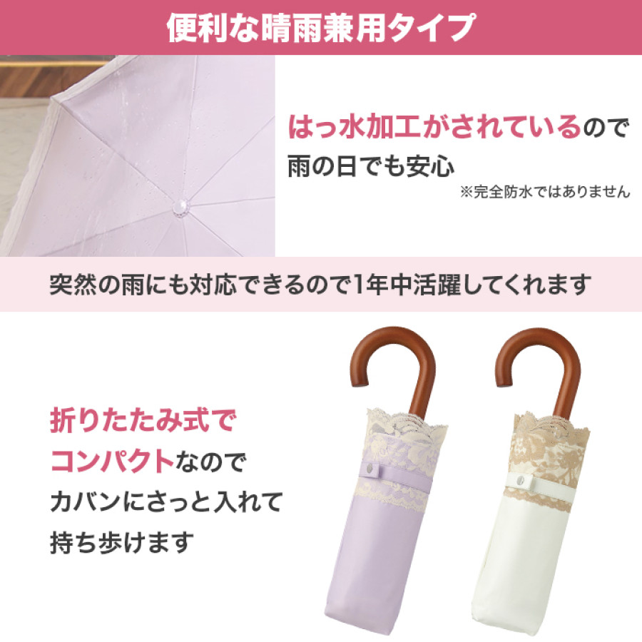 サンブロックラボ 遮夏クール日傘 レースタイプ