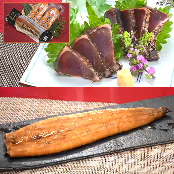 テレ朝通販限定 龍馬タタキと四万十うなぎ蒲焼 特別セット