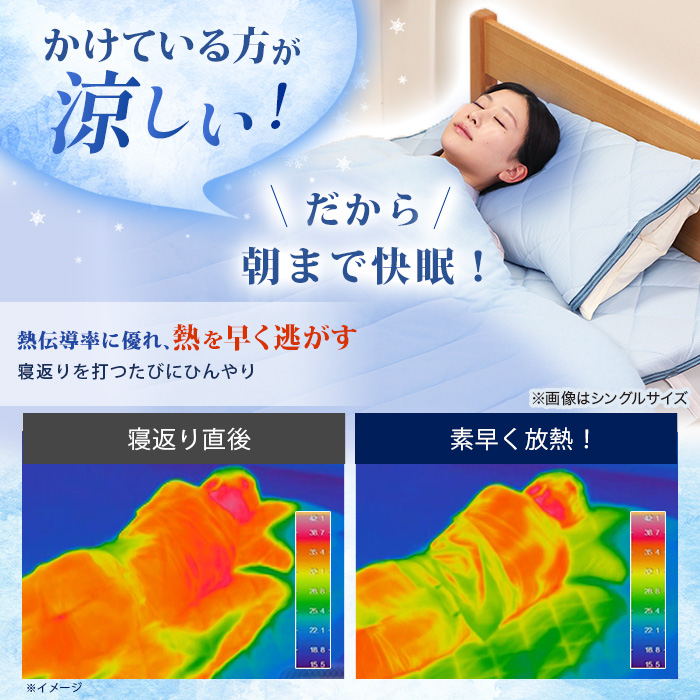 西川(nishikawa) ひんやり涼感寝具 ドリーミングアイス 3点セット  セミダブル