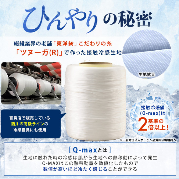 西川(nishikawa) ひんやり涼感寝具 ドリーミングアイス 枕パッド