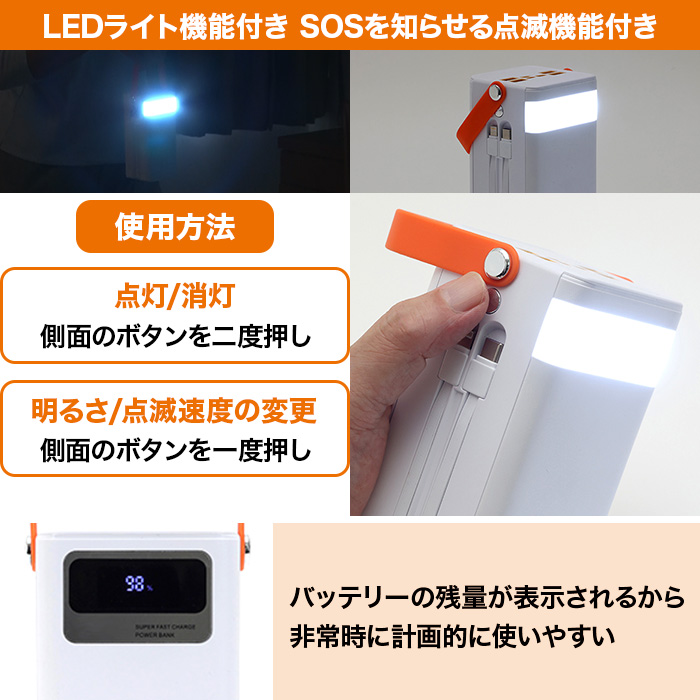 大容量コンパクトバッテリーイザ5万＆ソーラーパネルセット