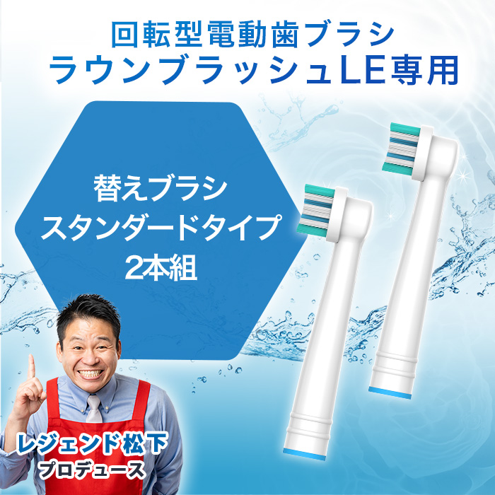ラウンブラッシュLE専用 スタンダードブラシ2本組