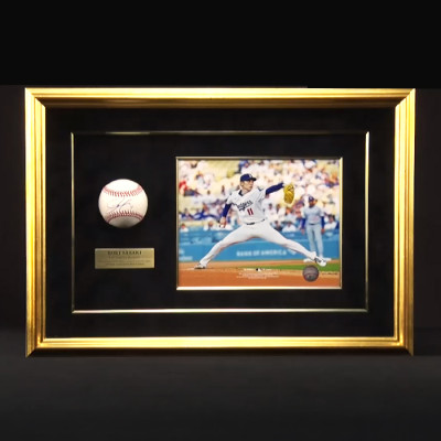佐々木朗希 直筆サイン入りMLB公式試合球 特製フレーム