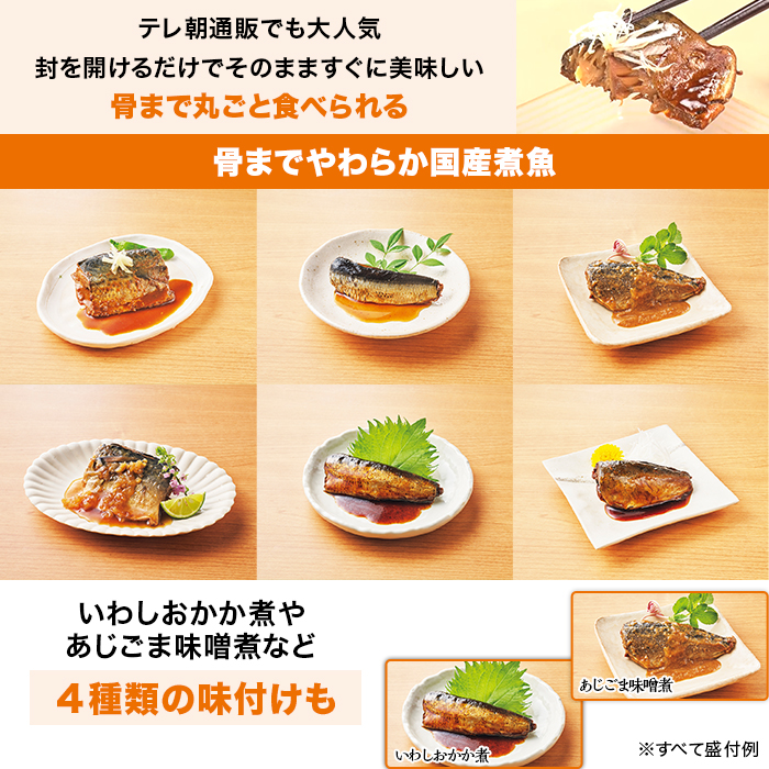 骨までやわらか煮魚 24食特別セット