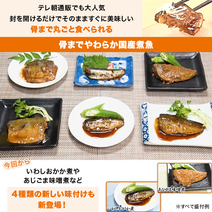 骨までやわらか煮魚 24食特別セット