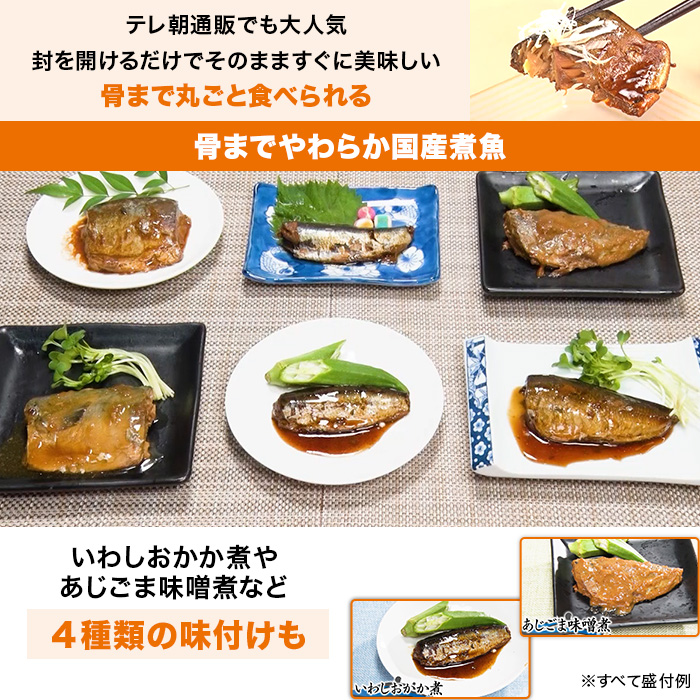 骨までやわらか煮魚 24食特別セット