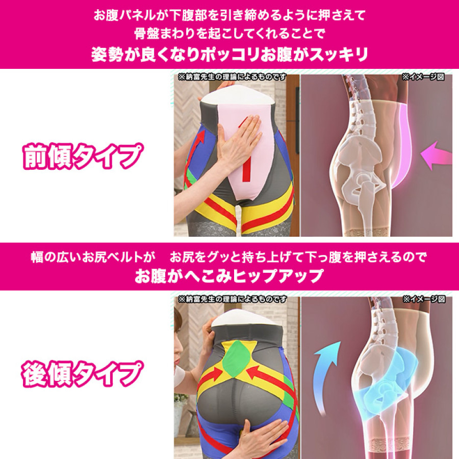 芦屋美整体 お腹すっぽり骨盤スリムショーツ S-3L