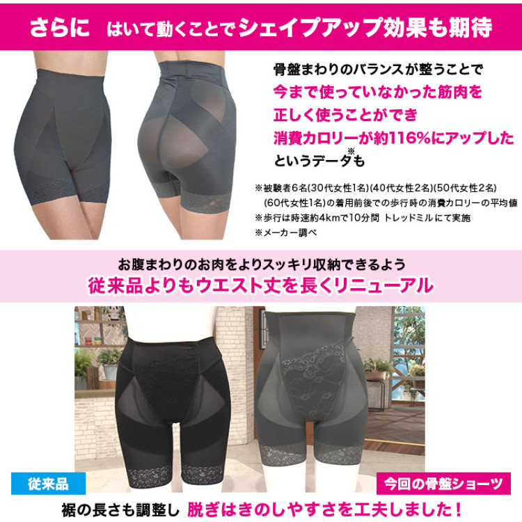 芦屋美整体 お腹すっぽり骨盤スリムショーツ S-3L