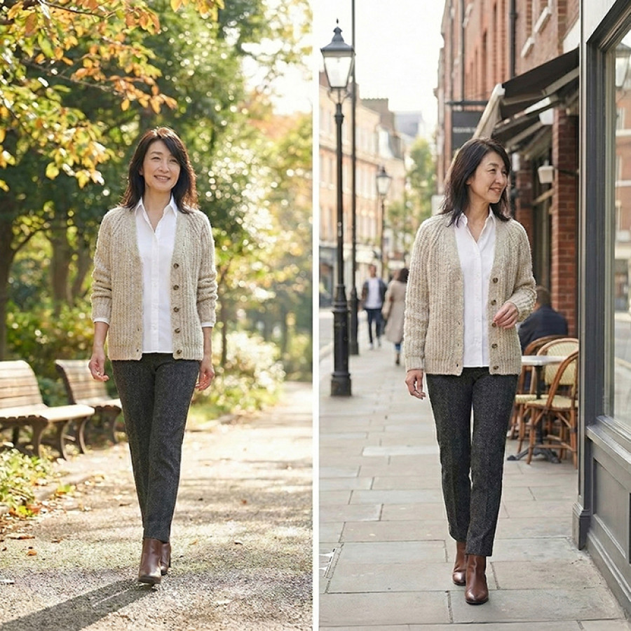 冬でもあったか裏毛布らくらくパンツ 股下66cm