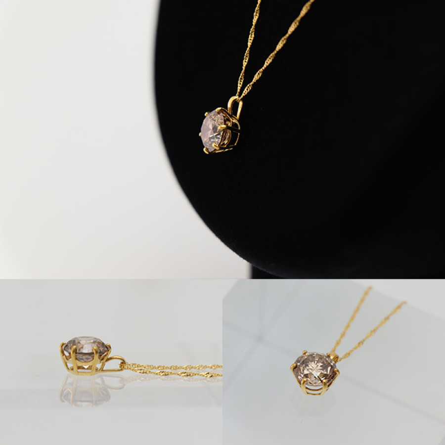 大丸松坂屋外商部 純金2.0ctダイヤモンドペンダントセット