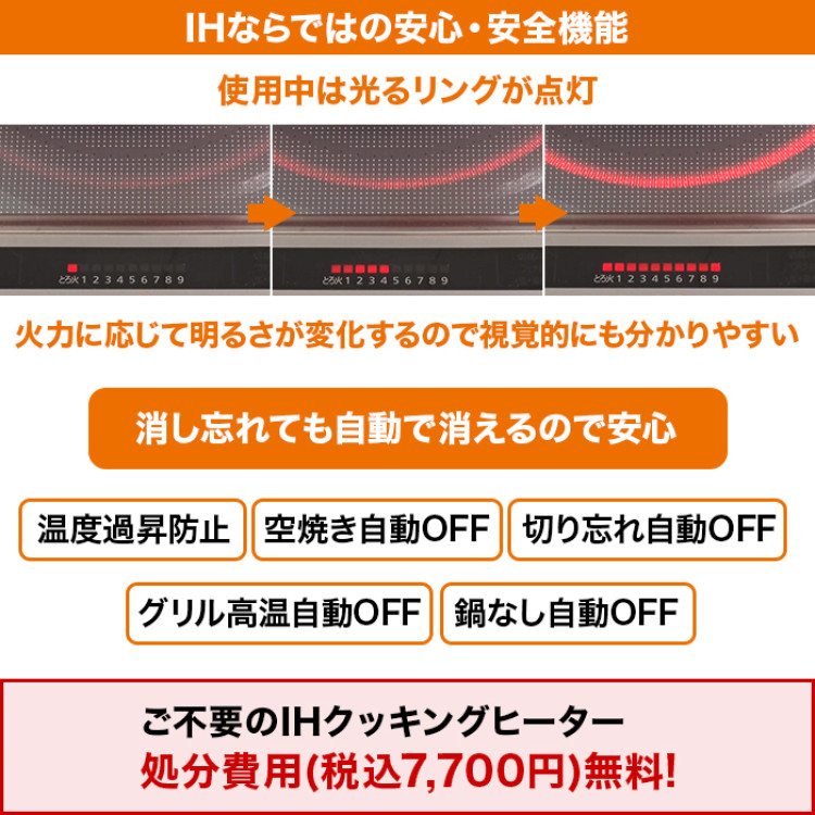 【IH&rarr;IH】パナソニック IHクッキングヒーター交換サービス